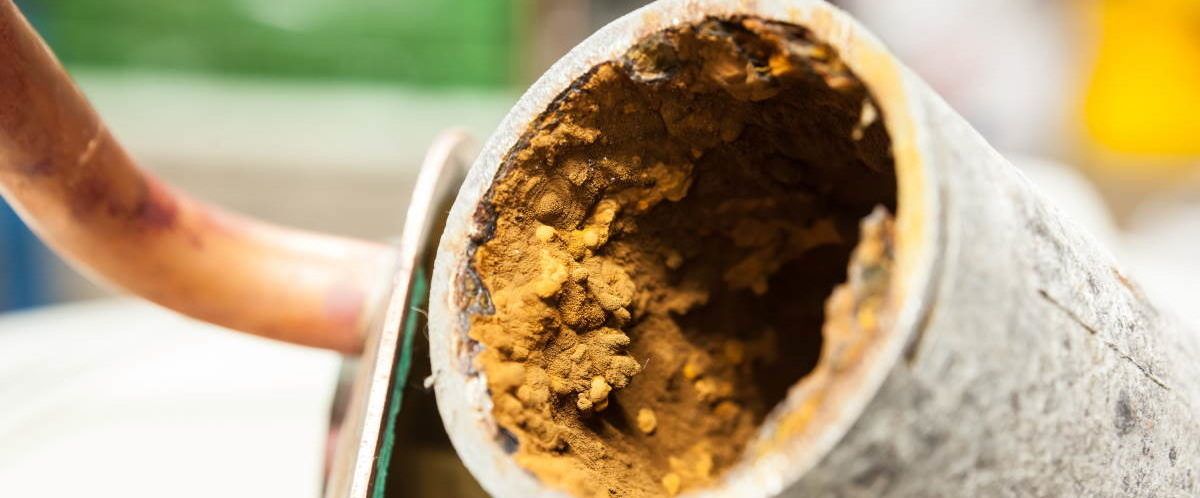 Verrostete Heizungsanlage bei Nachspeisung von Trinkwasser ohne Enthärtungsanlage